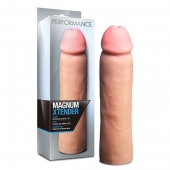 Телесная фаллическая насадка на пенис Magnum Xtender - 23 см. - Blush Novelties - в Нижнем Новгороде купить с доставкой