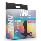 Черный анальный вибратор Silicone Vibrating Prostate Massager 01 - 10,8 см. - Blush Novelties - в Нижнем Новгороде купить с доставкой