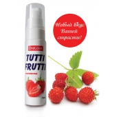 Гель-смазка Tutti-frutti с земляничным вкусом - 30 гр. - Биоритм - купить с доставкой в Нижнем Новгороде