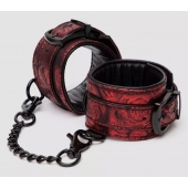 Красно-черные наручники Reversible Faux Leather Wrist Cuffs - Fifty Shades of Grey - купить с доставкой в Нижнем Новгороде