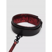 Стильный ошейник с поводком Reversible Faux Leather Collar and Lead - Fifty Shades of Grey - купить с доставкой в Нижнем Новгороде