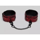 Красно-черные оковы Reversible Faux Leather Ankle Cuffs - Fifty Shades of Grey - купить с доставкой в Нижнем Новгороде