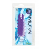 Закрытая фиолетовая насадка с пупырышками SAMURAI PENIS SLEEVE PURPLE - 14,5 см. - NMC - в Нижнем Новгороде купить с доставкой