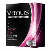 Ультратонкие презервативы VITALIS PREMIUM super thin - 3 шт. - Vitalis - купить с доставкой в Нижнем Новгороде