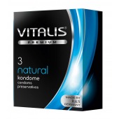 Классические презервативы VITALIS PREMIUM natural - 3 шт. - Vitalis - купить с доставкой в Нижнем Новгороде