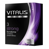 Презервативы с утолщенной стенкой VITALIS PREMIUM strong - 3 шт. - Vitalis - купить с доставкой в Нижнем Новгороде