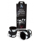 Серо-черные наручники Totally His - Fifty Shades of Grey - купить с доставкой в Нижнем Новгороде