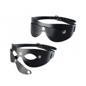 Черная кожаная маска  Новичок - Sitabella - купить с доставкой в Нижнем Новгороде