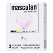 Супертонкие презервативы Masculan Pur - 3 шт. - Masculan - купить с доставкой в Нижнем Новгороде