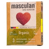 Экологически чистые презервативы Masculan Organic - 3 шт. - Masculan - купить с доставкой в Нижнем Новгороде