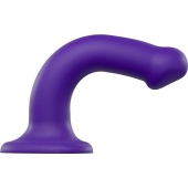 Фиолетовый фаллоимитатор-насадка Strap-On-Me Dildo Dual Density size M - 18 см. - Strap-on-me - купить с доставкой в Нижнем Новгороде