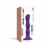 Фиолетовая насадка Strap-On-Me Dildo Geisha Balls size XL - Strap-on-me - купить с доставкой в Нижнем Новгороде