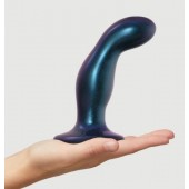 Темно-синяя насадка Strap-On-Me Dildo Plug Snaky size M - Strap-on-me - купить с доставкой в Нижнем Новгороде