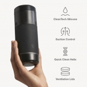 Черный мастурбатор с контролем всасывания Arcwave Pow Stroker - Arcwave - в Нижнем Новгороде купить с доставкой