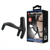 Черная вибронасадка на пенис Vibrating Penis Sling - Baile - в Нижнем Новгороде купить с доставкой