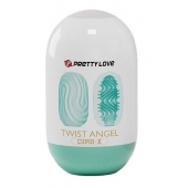 Бирюзовый мастурбатор-яйцо Twist Angel - Baile - в Нижнем Новгороде купить с доставкой
