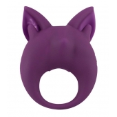 Фиолетовое перезаряжаемое эрекционное кольцо Kitten Kiki - Lola Games - в Нижнем Новгороде купить с доставкой