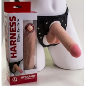 Страпон в подарочной упаковке: трусики с плугом и фаллоимитатор-насадка - 16 см. - LOVETOY (А-Полимер) - купить с доставкой в Нижнем Новгороде