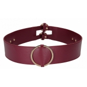Бордовый ремень Halo Waist Belt - размер L-XL - Shots Media BV - купить с доставкой в Нижнем Новгороде