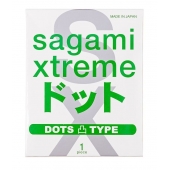 Презерватив Sagami Xtreme Type-E с точками - 1 шт. - Sagami - купить с доставкой в Нижнем Новгороде