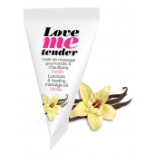 Съедобное согревающее массажное масло Love Me Tender Vanilla с ароматом ванили - 10 мл. - Love to Love - купить с доставкой в Нижнем Новгороде