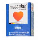 Презервативы с пупырышками Masculan Dotted - 3 шт. - Masculan - купить с доставкой в Нижнем Новгороде