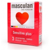 Презервативы Masculan Sensitive plus - 3 шт. - Masculan - купить с доставкой в Нижнем Новгороде