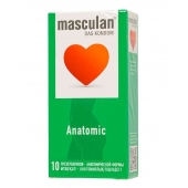 Презервативы анатомической формы Masculan Anatomic - 10 шт. - Masculan - купить с доставкой в Нижнем Новгороде