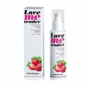 Съедобное согревающее массажное масло Love Me Tender Strawberry с ароматом клубники - 100 мл. - Love to Love - купить с доставкой в Нижнем Новгороде