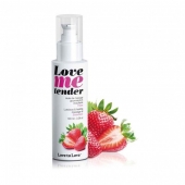 Съедобное согревающее массажное масло Love Me Tender Strawberry с ароматом клубники - 100 мл. - Love to Love - купить с доставкой в Нижнем Новгороде