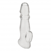 Прозрачная насадка для пениса Girthy Penis Enhancing Sleeve Extension - 17,1 см. - BlueLine - в Нижнем Новгороде купить с доставкой