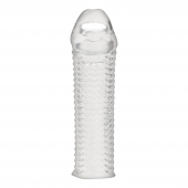 Текстурированная насадка на пенис Clear Textured Penis Enhancing Sleeve Extension - 16,5 см. - BlueLine - в Нижнем Новгороде купить с доставкой