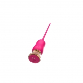 Розовый тонкий стимулятор Nipple Vibrator - 23 см. - I-MOON - купить с доставкой в Нижнем Новгороде