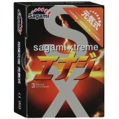 Презервативы Sagami Xtreme ENERGY с ароматом энергетика - 3 шт. - Sagami - купить с доставкой в Нижнем Новгороде