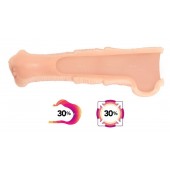 Телесная фантазийная насадка на член Cock Sleeve Size L - KOKOS - в Нижнем Новгороде купить с доставкой