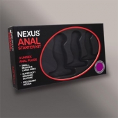 Набор из 3 массажеров простаты чёрного цвета NEXUS ANAL STARTER KIT - Nexus Range - в Нижнем Новгороде купить с доставкой
