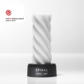 Белый 3D мастурбатор SPIRAL - Tenga - в Нижнем Новгороде купить с доставкой