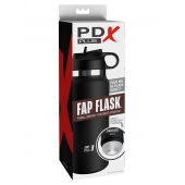 Черный мастурбатор в виде бутылки Fap Flask - Pipedream - в Нижнем Новгороде купить с доставкой