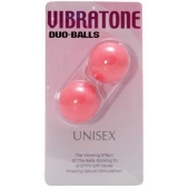 Розовые вагинальные шарики Vibratone DUO-BALLS - Seven Creations