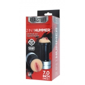Двусторонний мастурбатор REALSTUFF 2 IN 1 HUMMER MOUTH   VAGINA - ротик и вагина - Dream Toys - в Нижнем Новгороде купить с доставкой