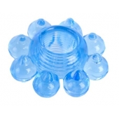 Голубая гелевая насадка-цветок - Toyfa Basic - в Нижнем Новгороде купить с доставкой
