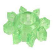 Зеленое эрекционное кольцо-звезда - Toyfa Basic - в Нижнем Новгороде купить с доставкой