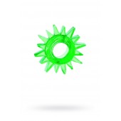 Зеленое эрекционное кольцо-солнце - Toyfa Basic - в Нижнем Новгороде купить с доставкой