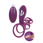 Фиолетовая эрекционная вибронасадка Halo Halo C-Ring Sleeve - Toy Joy - в Нижнем Новгороде купить с доставкой