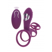 Фиолетовая эрекционная вибронасадка Halo Halo C-Ring Sleeve - Toy Joy - в Нижнем Новгороде купить с доставкой