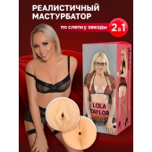 Двусторонний мастурбатор Lola Taylor - 22 см. - ФлешНаш - в Нижнем Новгороде купить с доставкой