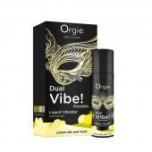 Съедобный жидкий вибратор Dual Vibe! со вкусом лимонного джина с тоником - 15 мл. - ORGIE - купить с доставкой в Нижнем Новгороде