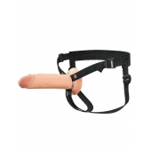 Полый страпон на ремнях 8’’ Hollow Silicone Strap-on - Pipedream - купить с доставкой в Нижнем Новгороде
