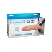 Полый страпон на ремнях 6’’ Hollow Silicone Strap-on - Pipedream - купить с доставкой в Нижнем Новгороде