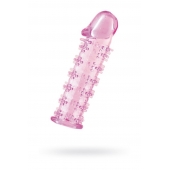 Розовая насадка на пенис с шипами - 12,5 см. - A-toys - в Нижнем Новгороде купить с доставкой